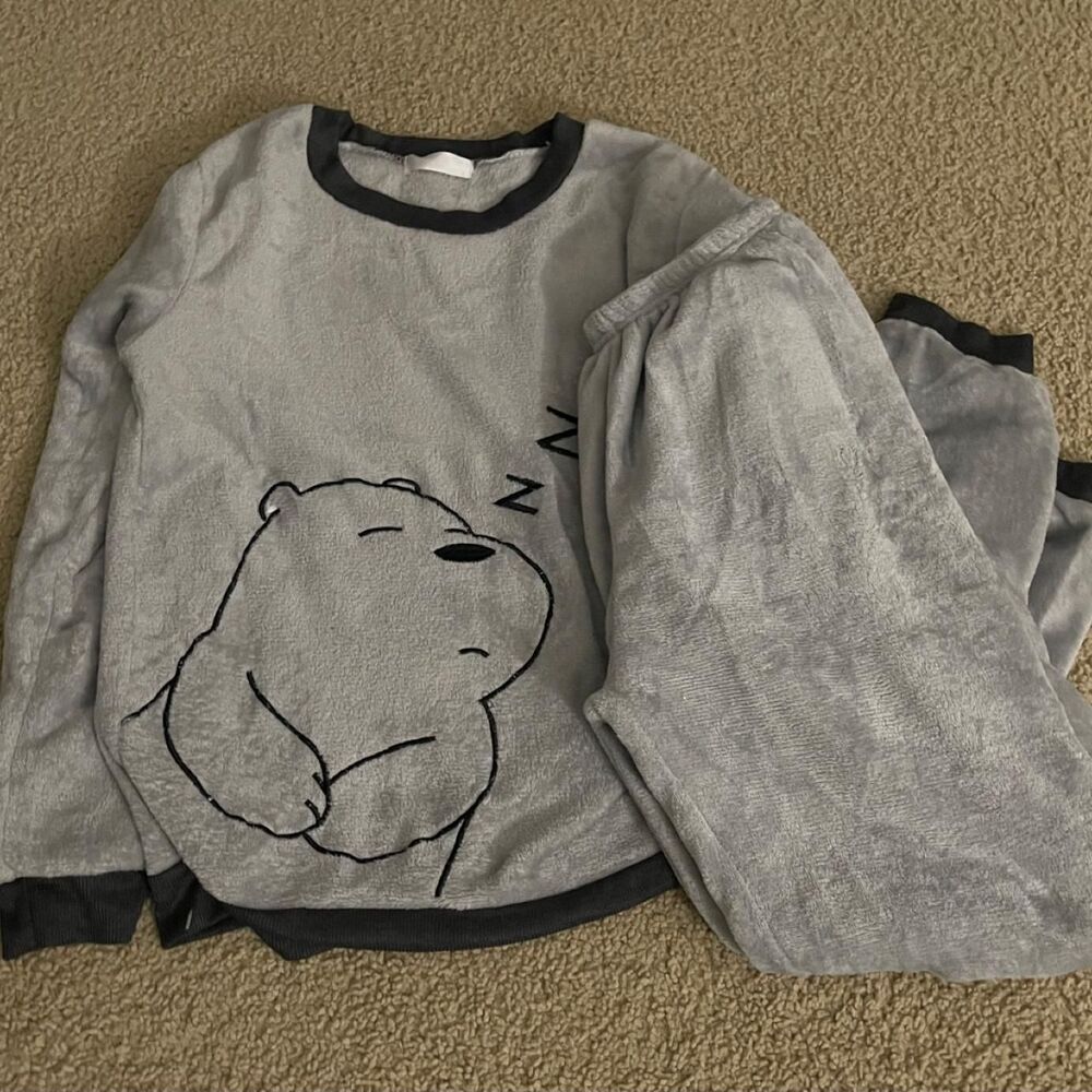 No-brand Women's Grey and Blue Pajamas